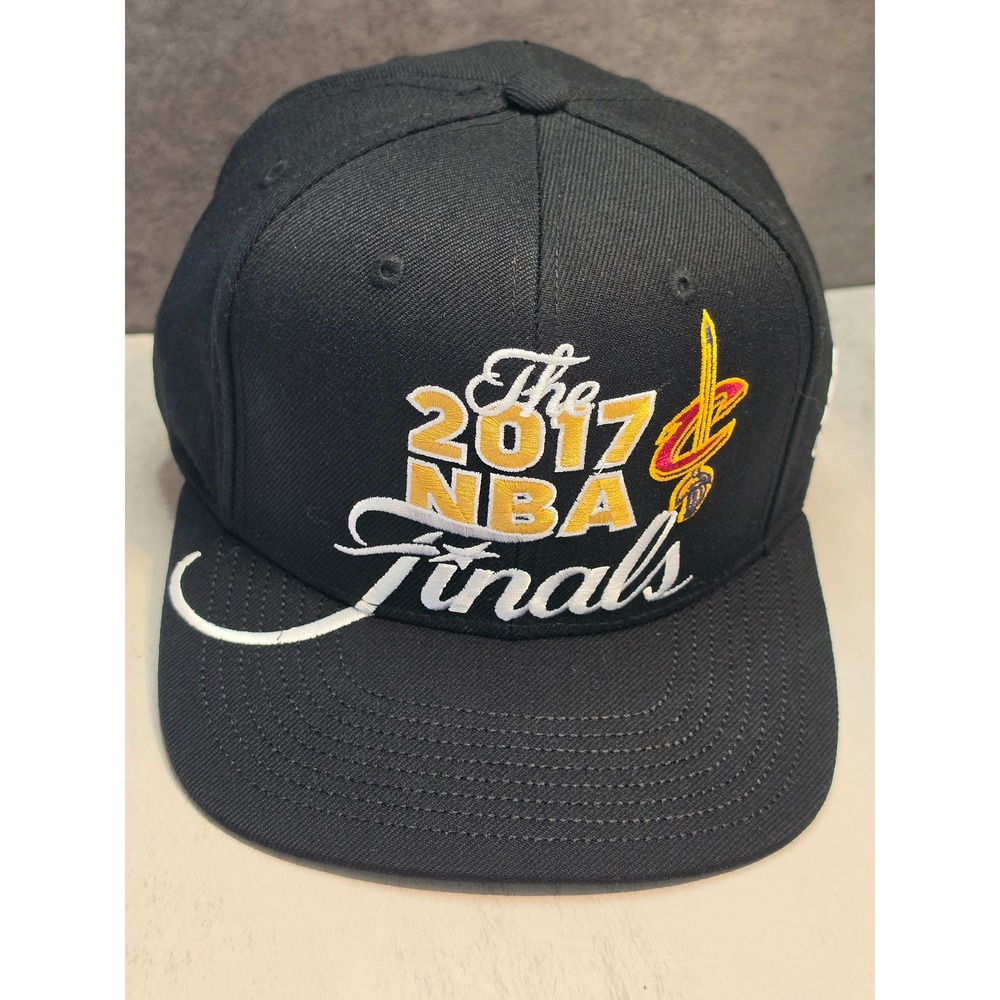 Adidas Cleveland Cavaliers 2017 NBA Finals Snapback Hat Black Mens OSFA Cap